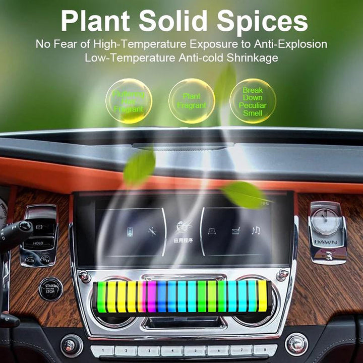 Car Diffuser With RGB LED Musical Lighting Matching Acoustic Rhythm with 10 Light Modes