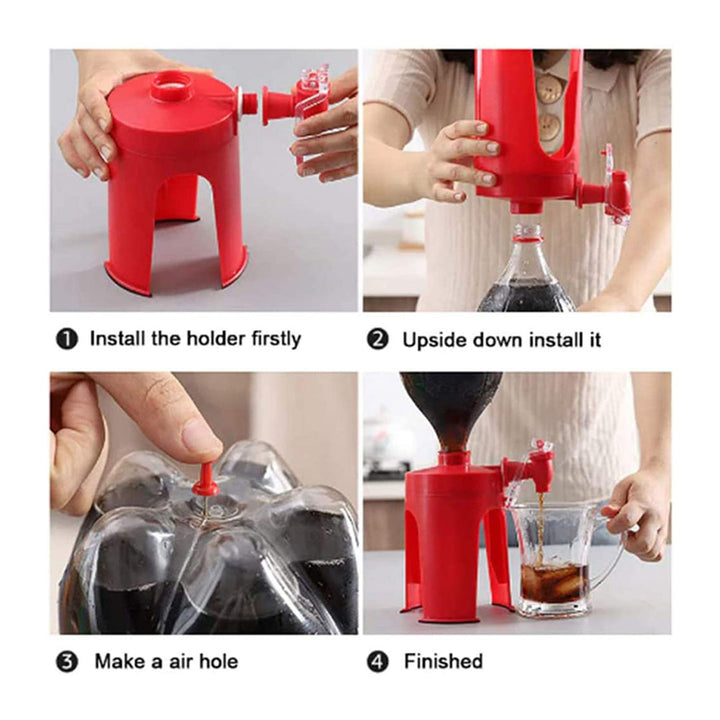 Hand Squeeze Soft Drink Dispenser Leak Proof Durable Washable Reusable