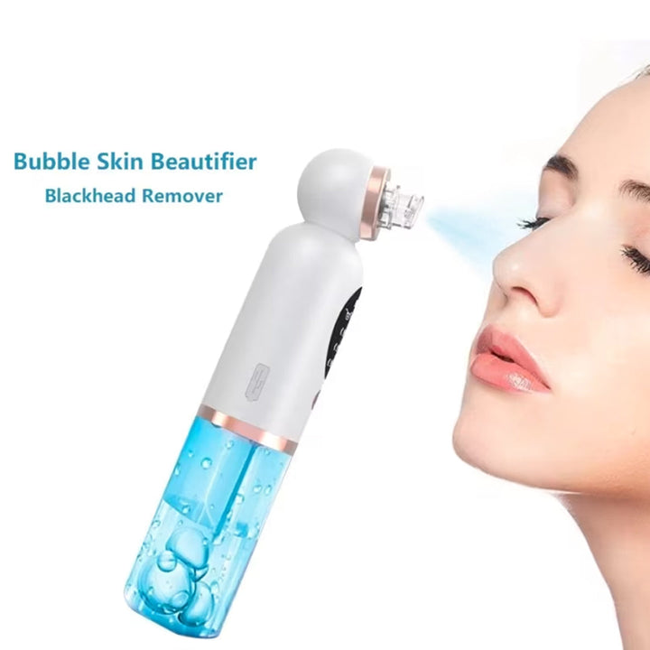 Electric Pore Cleaner and Blackhead and Pimple Removal Device with 5 Rechargeable Suction Heads