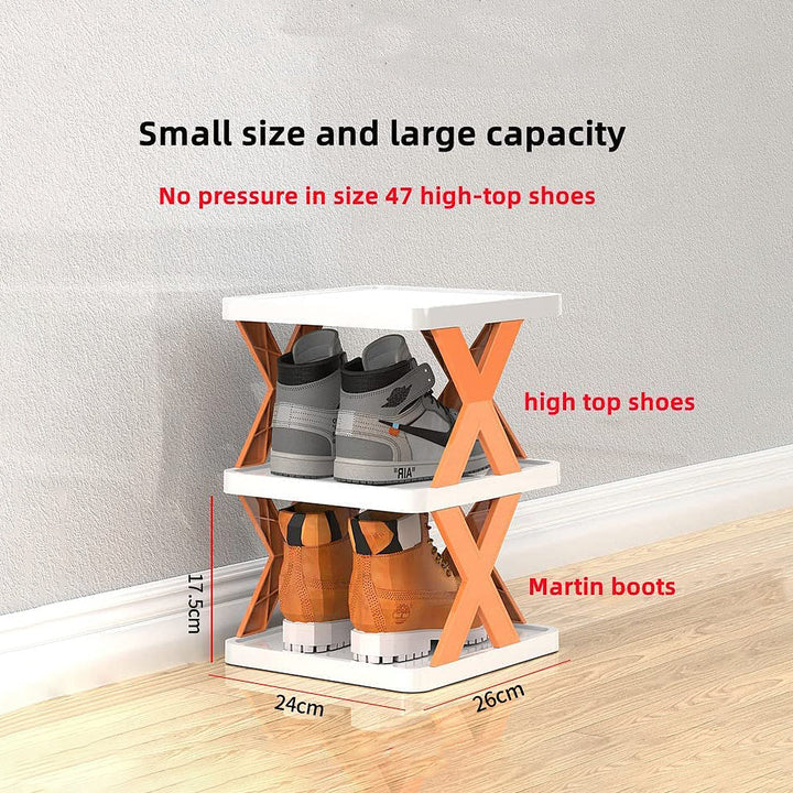 Space-Saving Multi-layer Shoe Rack with Large Storage Capacity