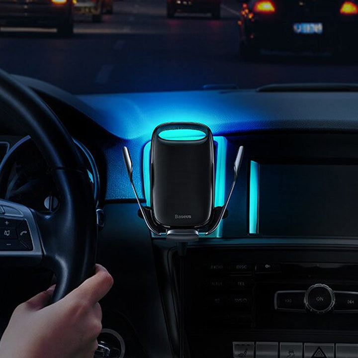 Baseus Milky Way Electric Bracket Wireless Car Charger 15w