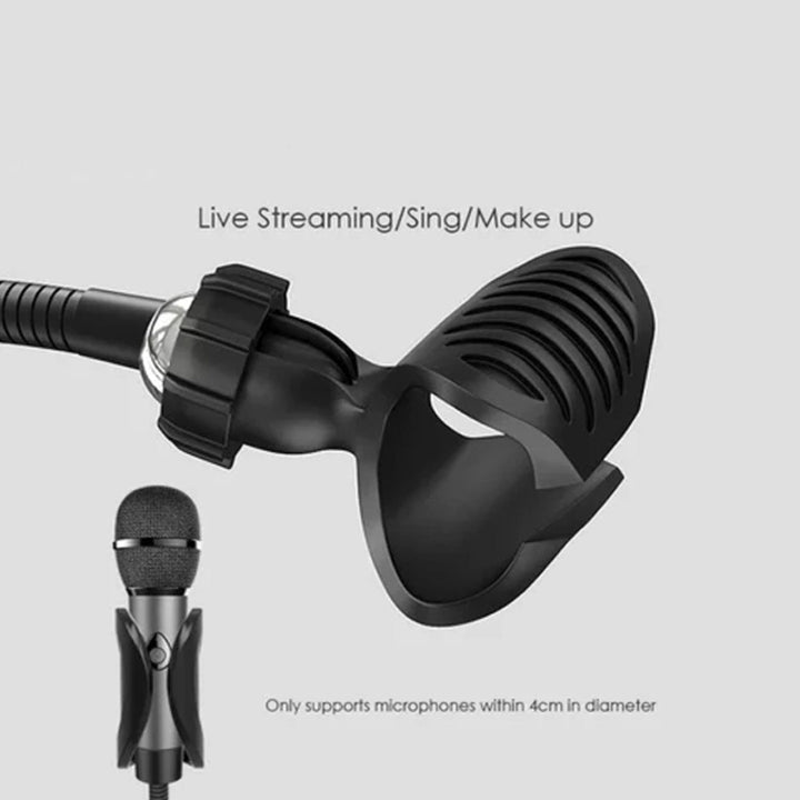 Mobile Live Stream Equipment, Mic Stand Ring Light & Cell Phone Holder, Smartphone Lighting Accessories