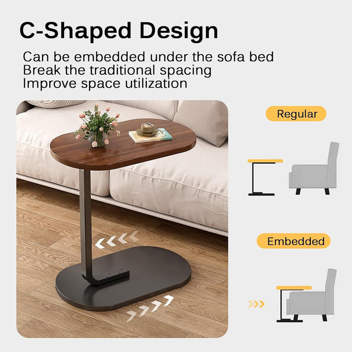 Modern C Shaped Side Table Coffee Table