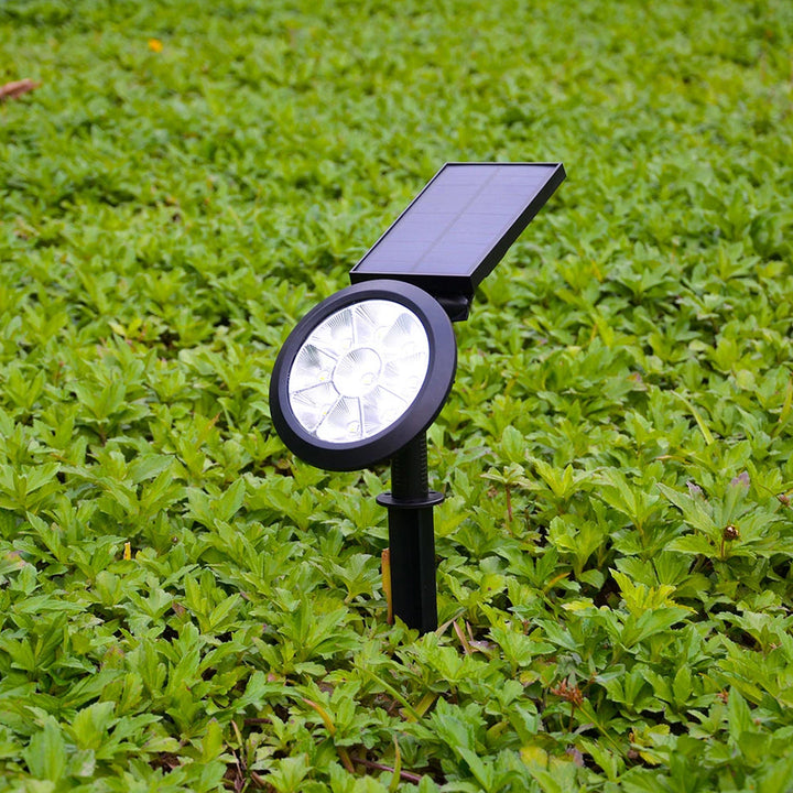 Solar Lights Outdoor 9 LEDs Multi-Color Spot Light with Auto On/Off, Waterproof Spotlight Solar Garden Lights