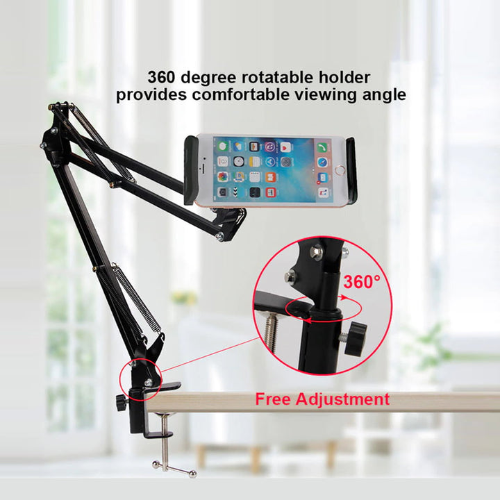 Bedside Lazy Holder Universal Stand for 4 to 11 inch Tablet & Cell Phone Mount