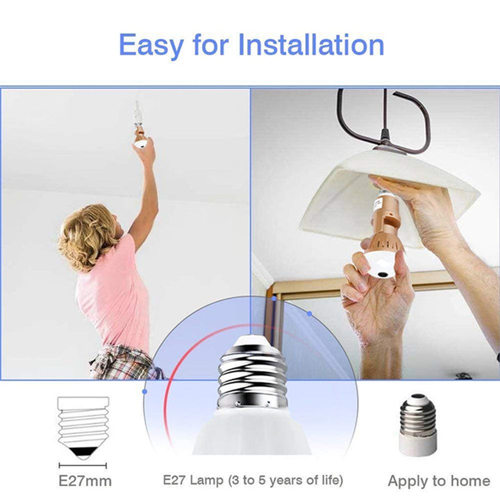 Wifi Panoramic 360 degree 2MP Wireless Light Bulb Fisheye Camera 3D VR Security Lamp WIFI IP Camera