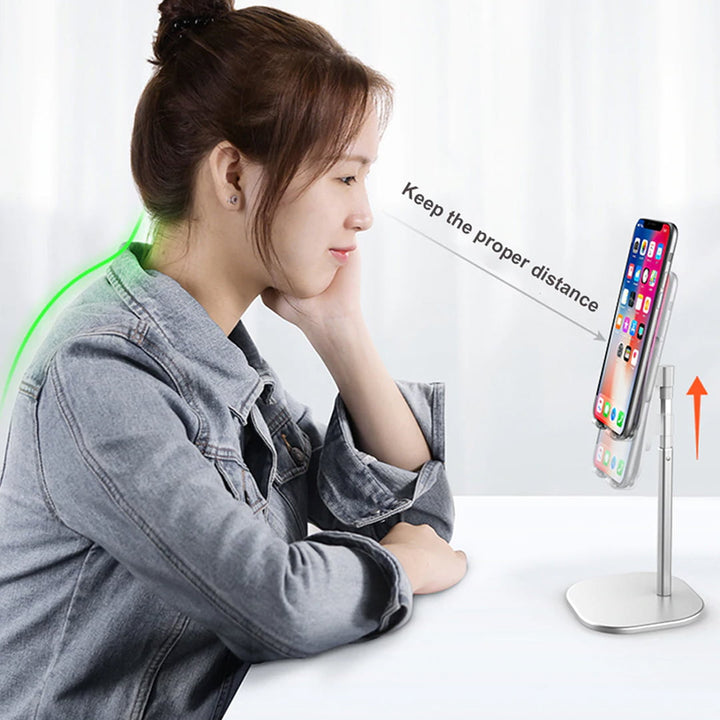 Mobile phone stents standard version Universal Desk Mobile Phone/Tablet Desktop Holder Stand (White)