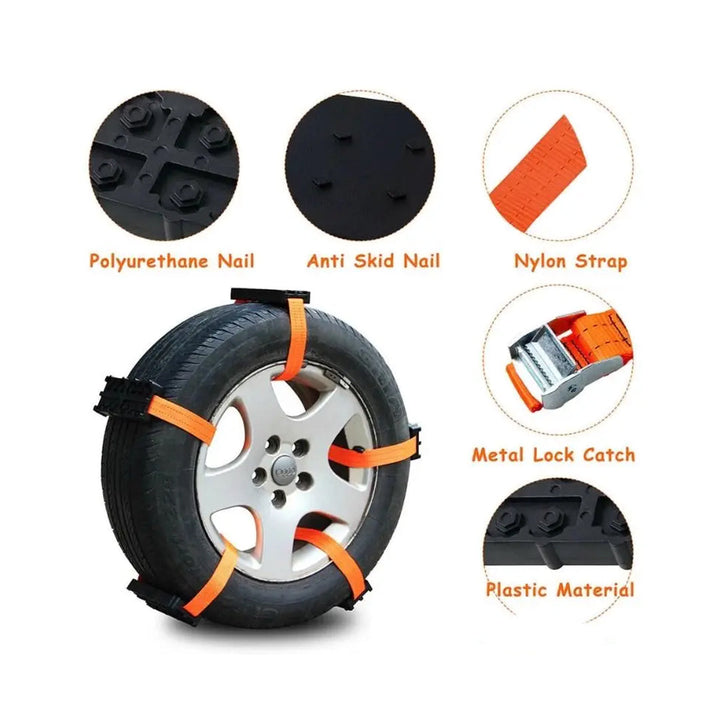 Anti-slip off-Road Vehicle Reinforcement Traction Plates