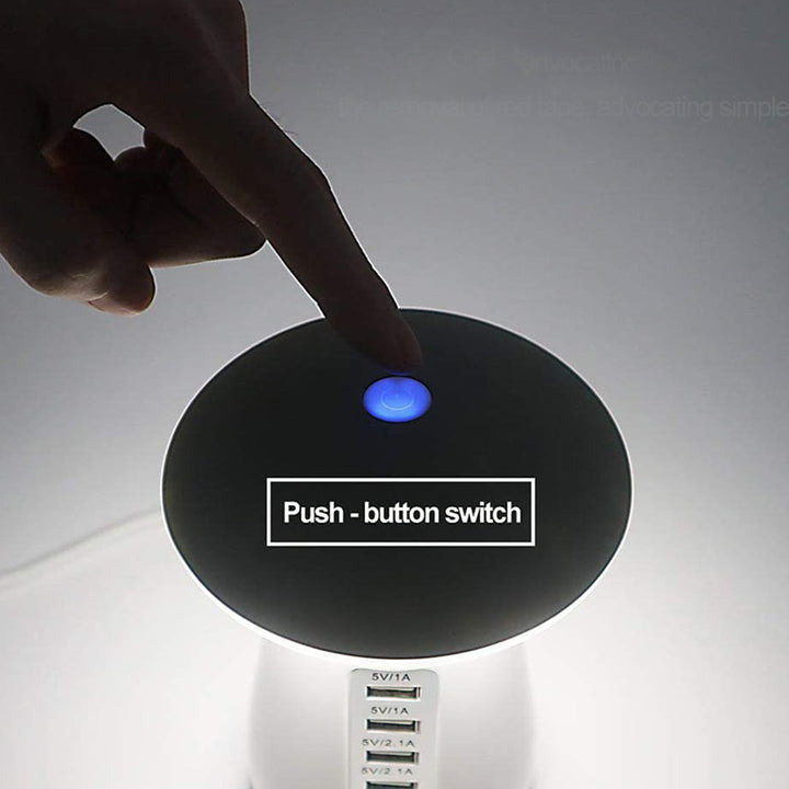 Mushroom Light Desktop Charging Station 5 USB Port 3.0 Fast Charging