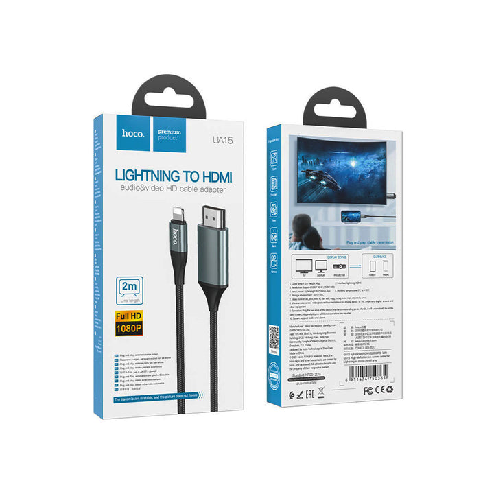 Hoco UA15 Lightning to HDMI cable