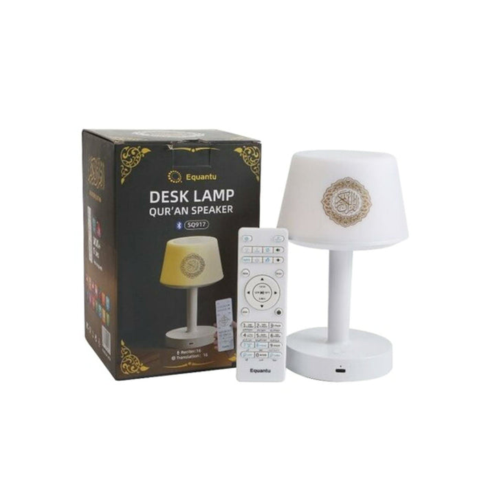 Desk Lamp Qur'an Speaker/Azan Clock/Bluetooth, 7 Colors LED Touch Table Lamp