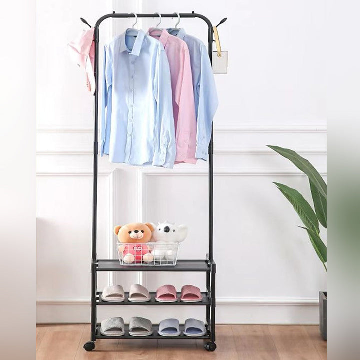 Clothes Organizer Stand with Shoe Rack - dealatcity store	