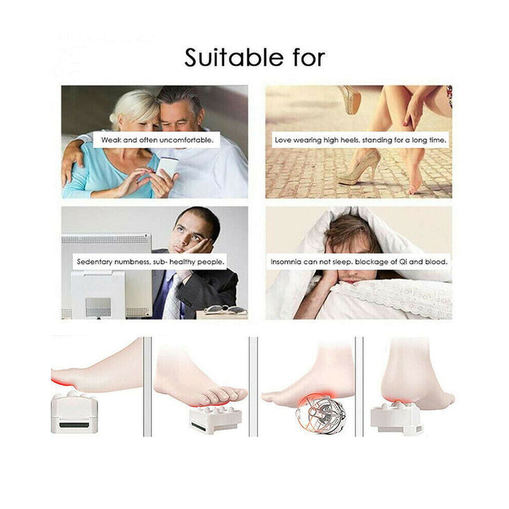 Electric Foot Massager 3 Massage Levels to Relieve Leg Pain and Promote Blood Circulation