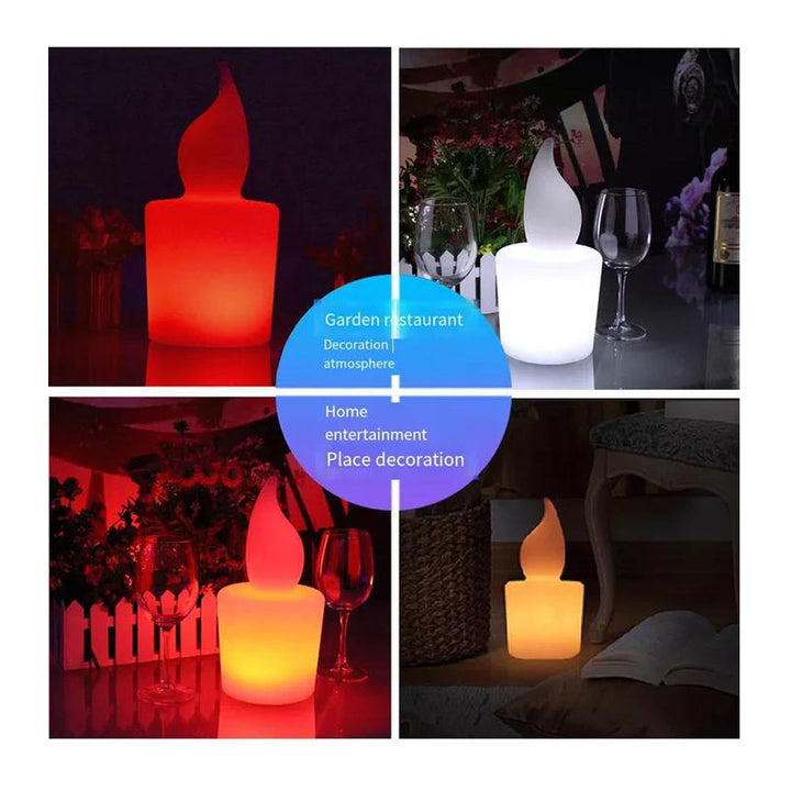 LED Candle Light with remote control multi color 16 colors RGB waterproof