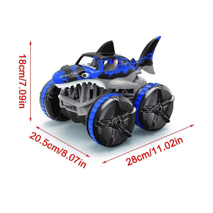 Four Wheel Drive RC Shark Car 360 Degree Rotation With 2.4GHz Remote Control