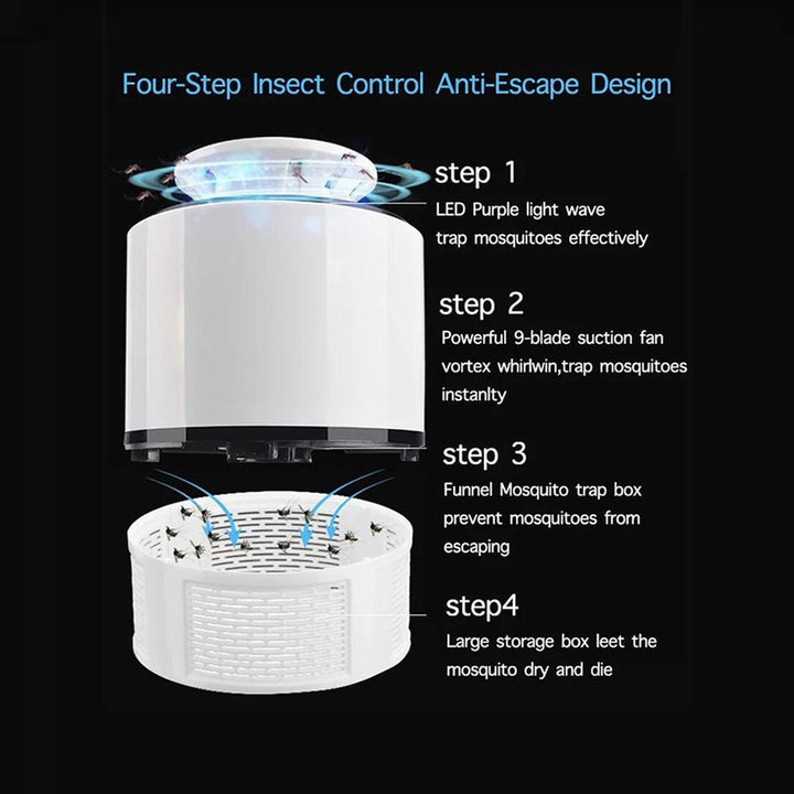 Electric Mosquito Insect Killer, Fly Bug Zapper with LED Trap Lamp