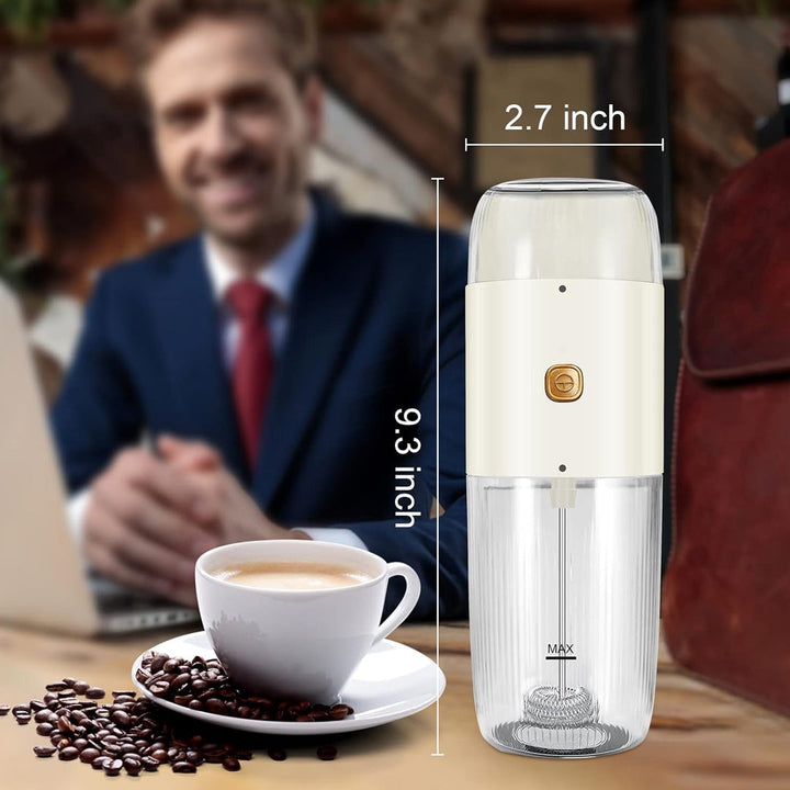 LePresso 2 in 1 Portable Milk Frother and Coffee Grinder 150ml 45W