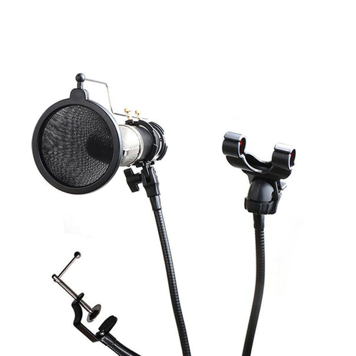 3 in 1 Proffessional Tripod Microphone & Phone Stand (Floor Type) Support With Angle Adjustment