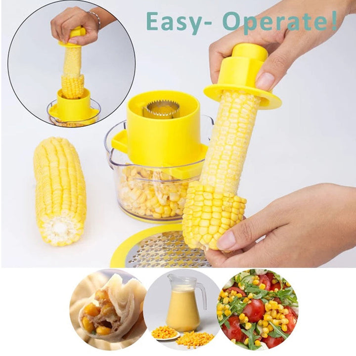 2 In 1 Multi Function Corn Stripper, Peeler, Slicer And Corn Spiralizer