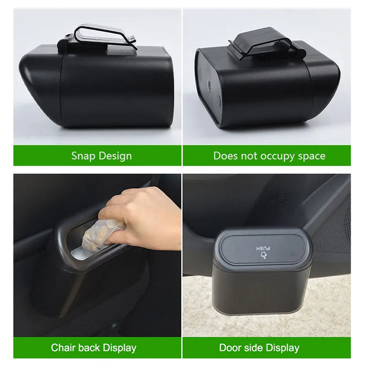 High quality Plastic Portable Car Trash Can is Multi-Use, Leak-Proof, and Space-Saving