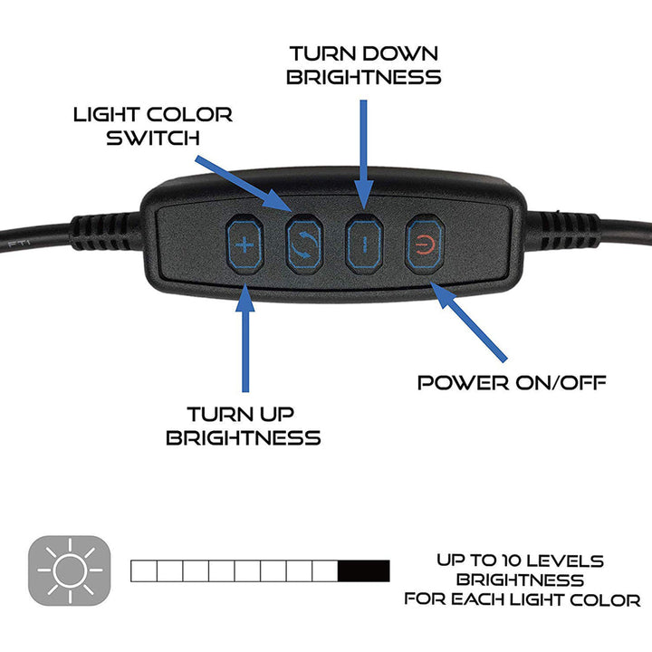 Mobile Live Stream Equipment, Mic Stand Ring Light & Cell Phone Holder, Smartphone Lighting Accessories