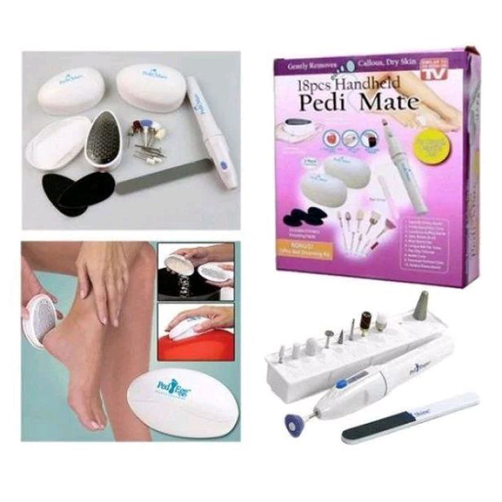 Pedi mate 18 pcs handheld Manicure Pedicure Nail Care Tool