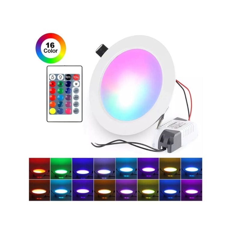 50mm RGB LED light with infrared remote control 16 colors and 4 flashing modes