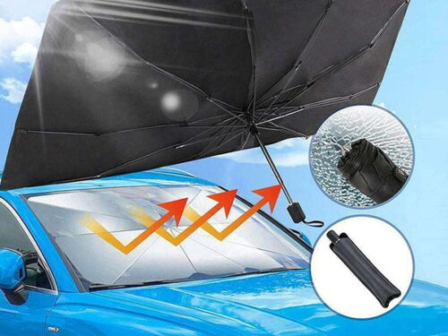 Anti-UV Windproof Car Sunshade Foldable Anti-falling