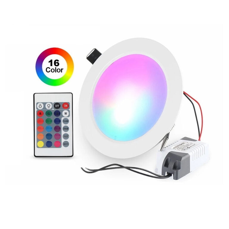 50mm RGB LED light with infrared remote control 16 colors and 4 flashing modes