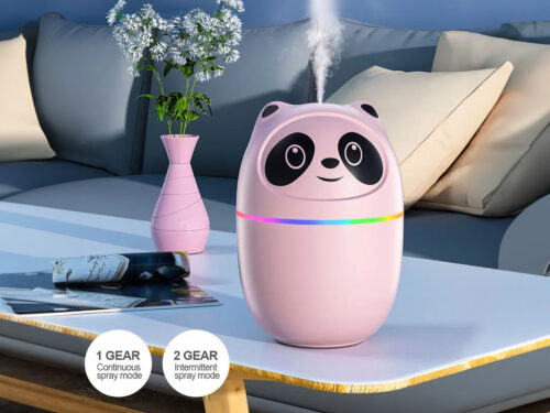Mini Panda Portable USB Air Humidifier and Air Freshener 220ml Ultrasonic Air Purifier