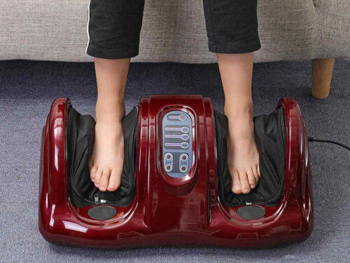 Foot Massager Machine Deep Kneading Massager Electric Kneading Roller Vibrator