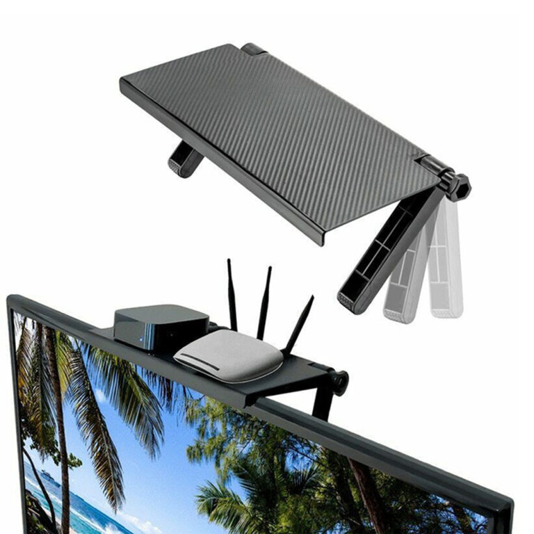 Storage Adjustable TV Screen Top Shelf Rack Holder