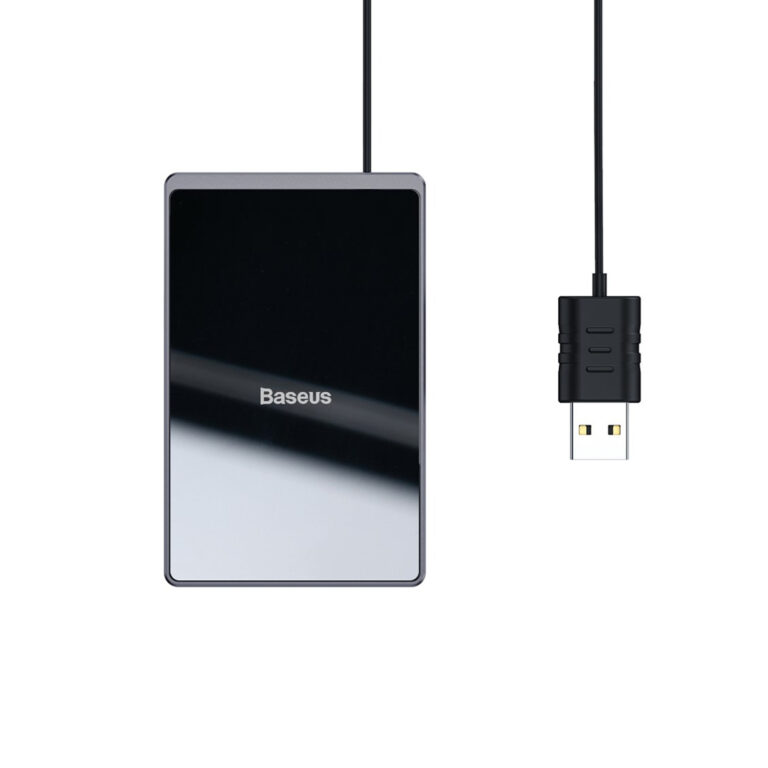 Baseus Ultra-thin Wireless Charger Qi Inductive Pad 15W with USB Cable 100cm
