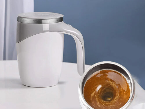 Automatic Magnetic Self Stirring Stainless Steel Coffee Mug