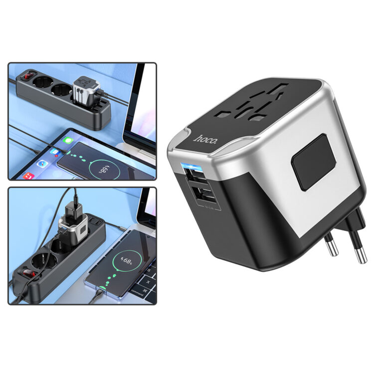HOCO AC5 Level wall charger with USB plug adapter with LED light