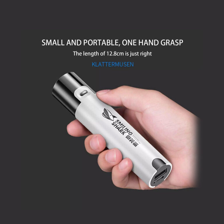 Smiling Shark Rechargeable Powerful LED Torch Power Bank Waterproof Mini Flashlight