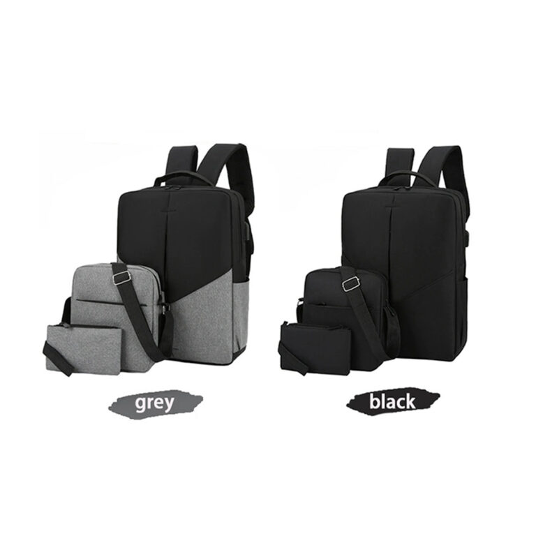 Travel Backpack Bag Set (3Pcs) With USB Port For 15.6 Laptop Multifunctional design