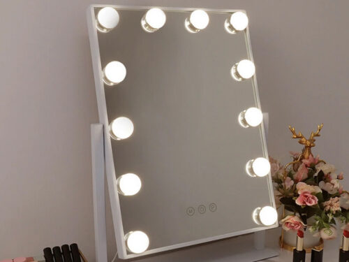 Hollywood Vanity Makeup Mirror with Lights 12 Dimmable Bulbs LED Lighted