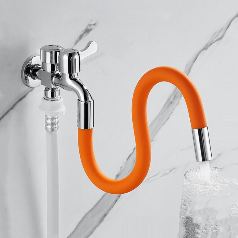 Faucet Extension Extender Bathroom 360° Rotation Adjust Free Bending Faucet