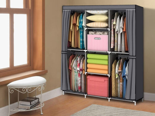 Large Easy Assembly Ultra-strong Lightweight Fabric Wardrobe Portable Closet Organizer