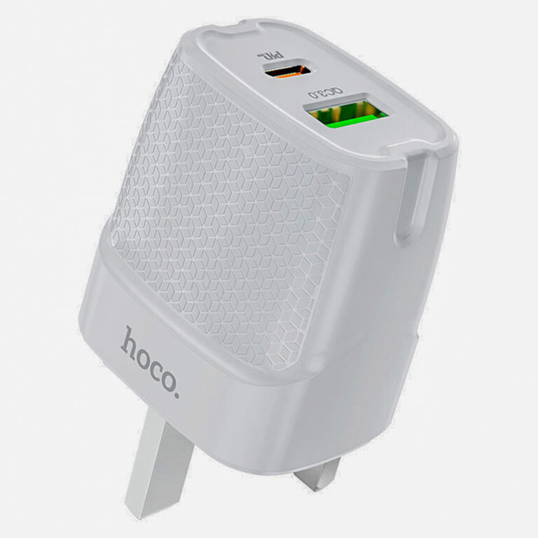 Hoco C85B Wall charger “C85B Bright” PD20W + QC3.0 UK plug