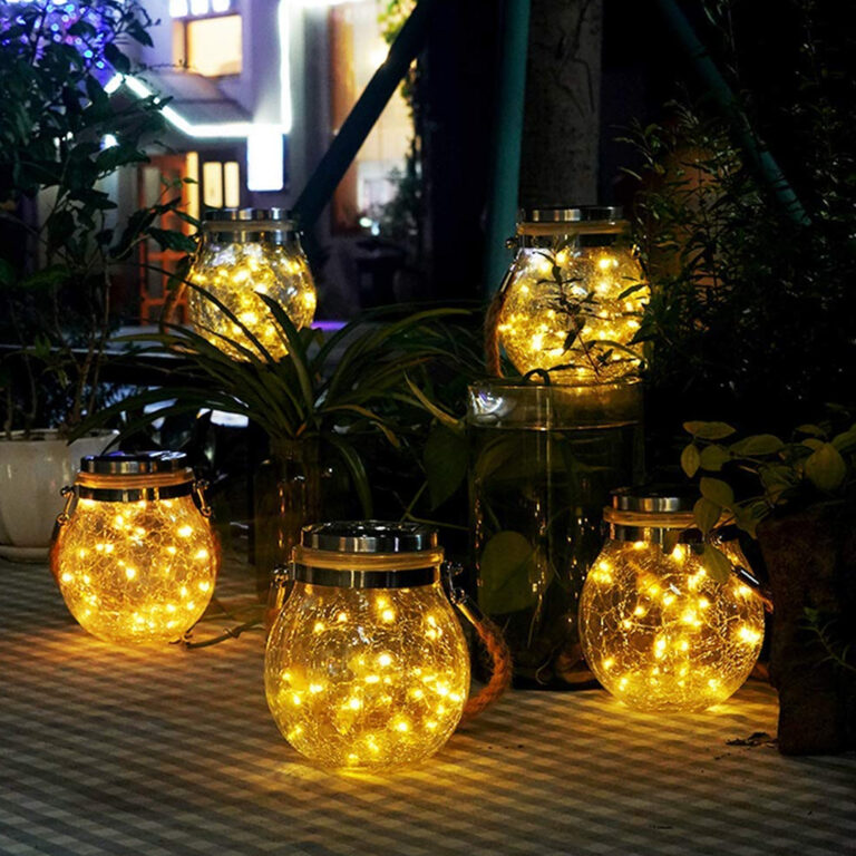 LED Solar Mason Jar Fairy String Lights