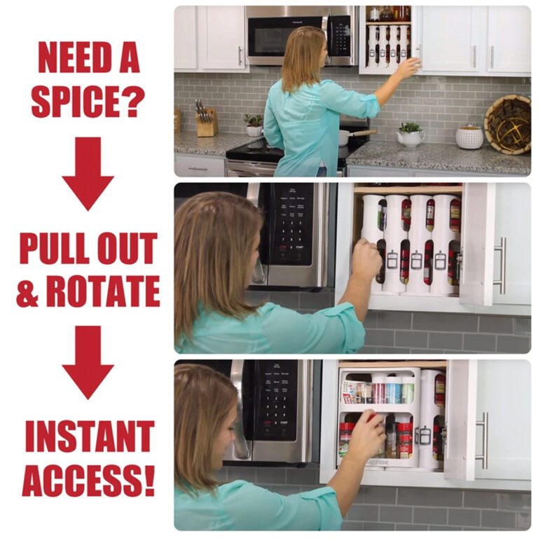 Modular Rotating Spice Rack Organizer