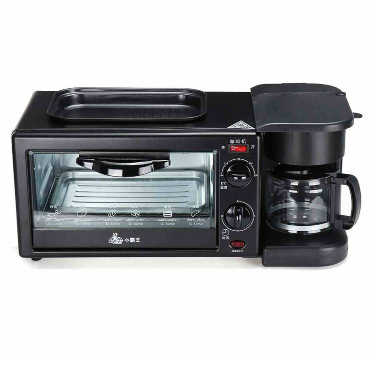 Multifunction 3 In 1 Breakfast Maker Machine 220V Electric Pizza Bread Toaster Mini Oven Frying Pan