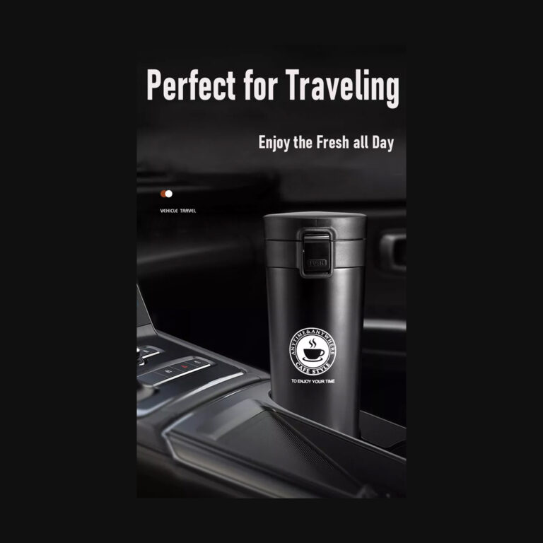 380 mL Insulated Travel Coffee Mug Cup Thermal Stainless Steel Vacuum Thermos