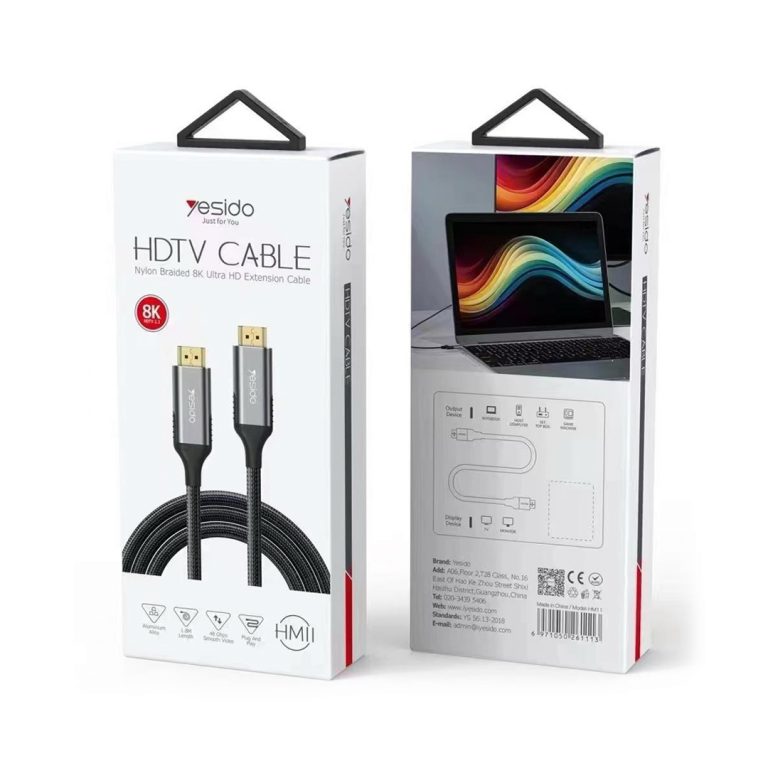 Yesido HM11 1.8m HDMI Male to HDMI Male 8K UHD Cable