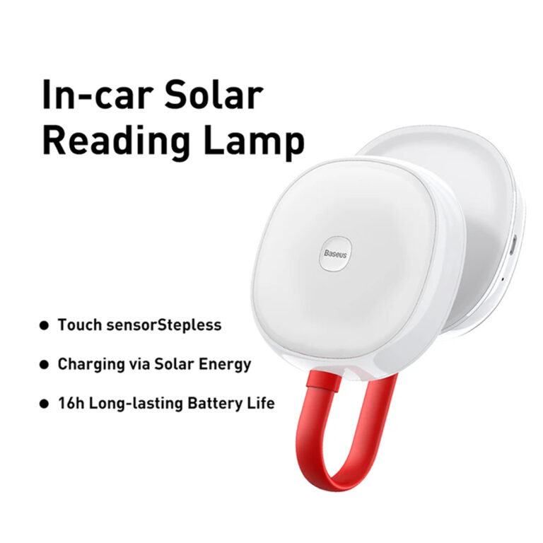 Baseus Car Solar Reading Light 500mAh LED Night Light with Touch Control