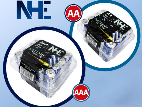 NHE (AAA Or AA) Alkaline Battery Plastic Box - 20 Pcs