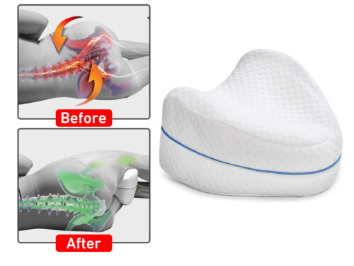 Foot and Knee Support Pillow to Relieve Orthopedic Pain and Improve Sleeping Position