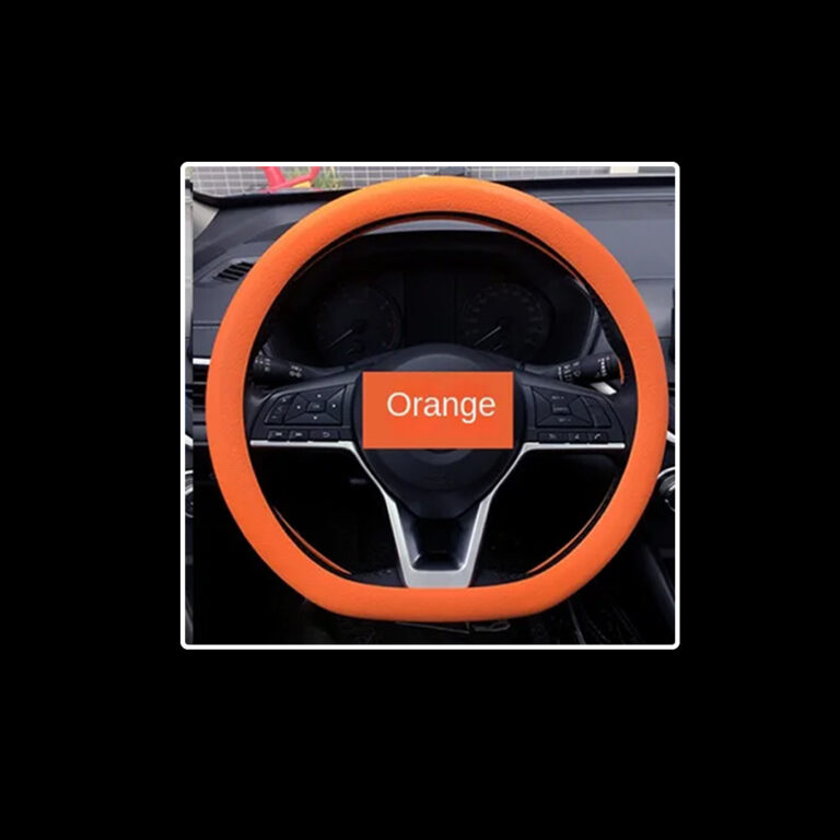 Interior Car Silicone Steering Wheel Cover Heat-Resistant Corrosion-Resistant and Non-Slip